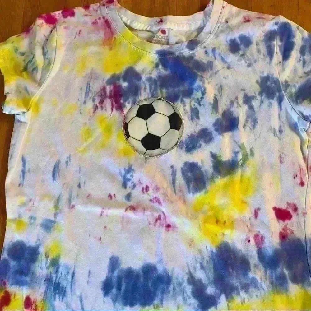 ⚽️New⚽️handmade⚽️soccer ball T-shirt